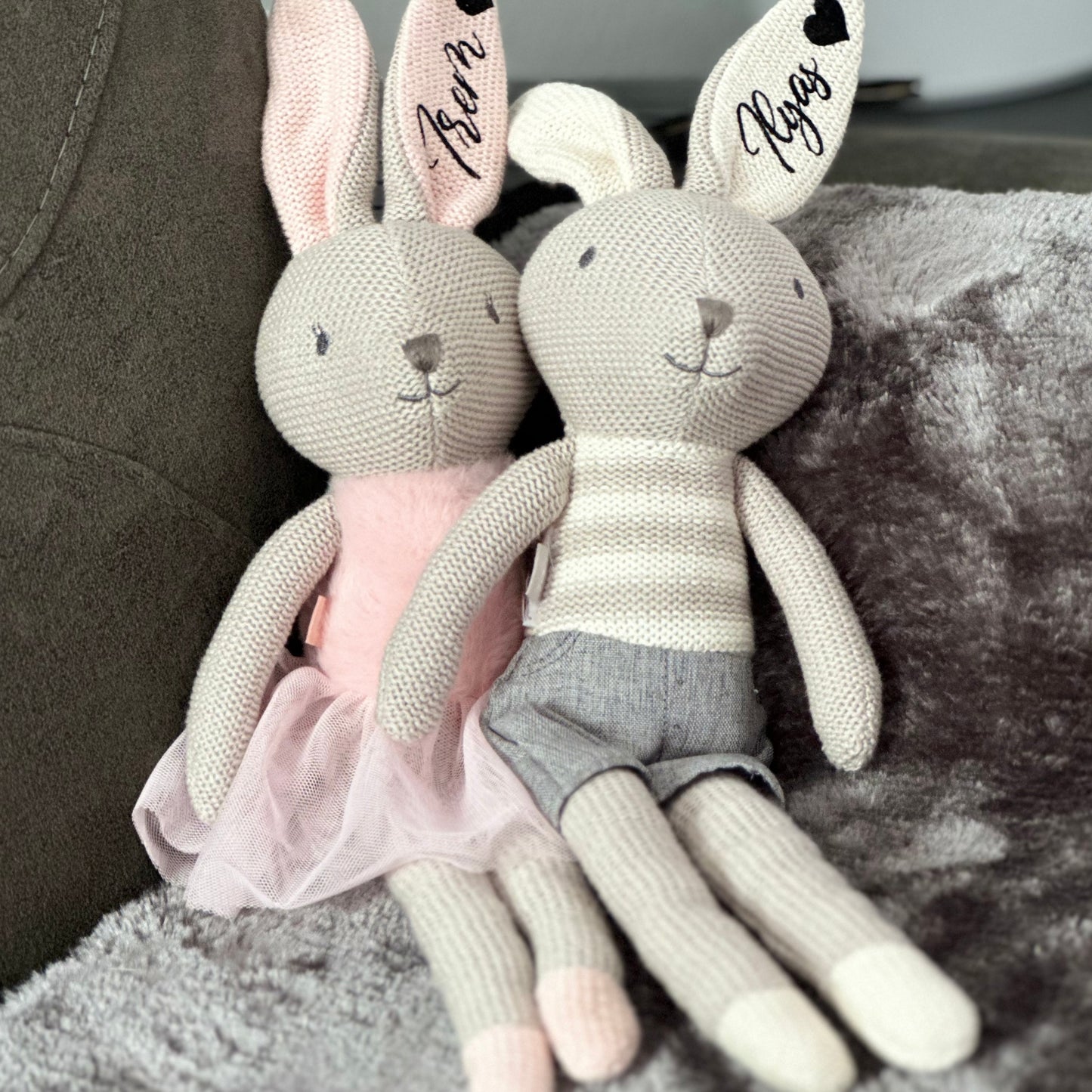 Kuscheltier Hasen - Personalisiert