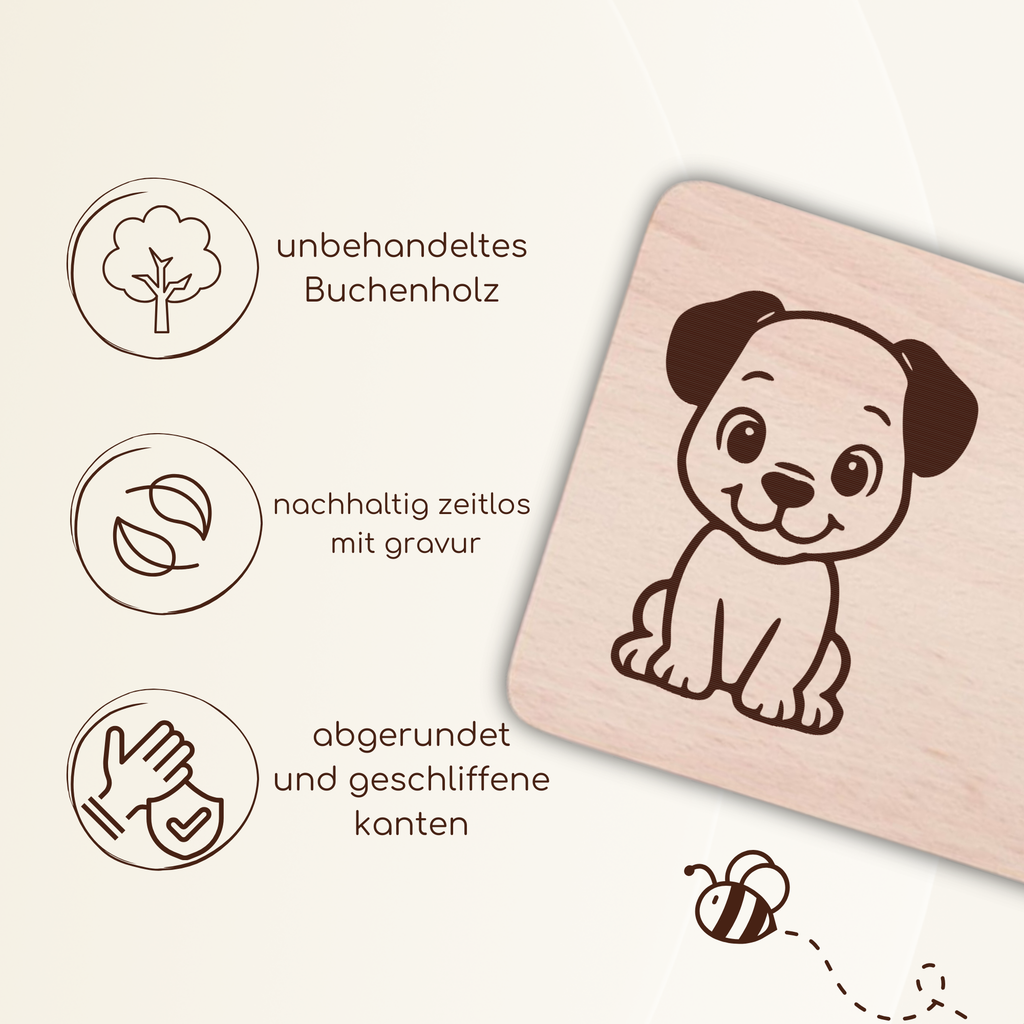 Frühstücksbrettchen mit BabyWelpe-Gravur
