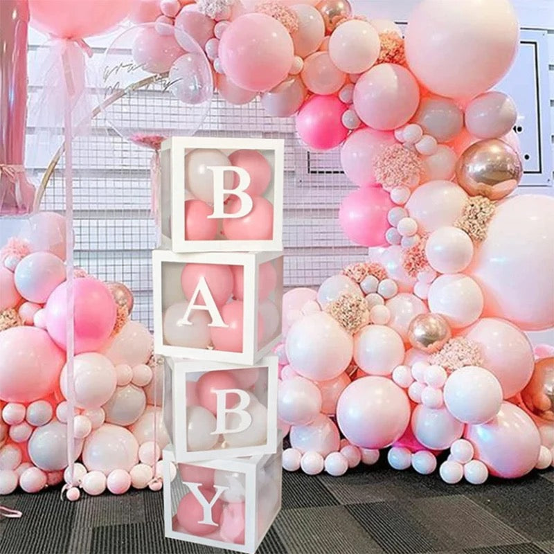 Transparente Luftballon Boxen "Baby"