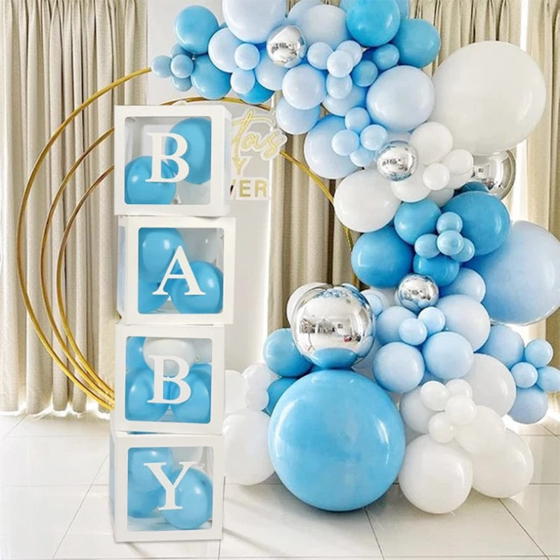 Transparente Luftballon Boxen "Baby"